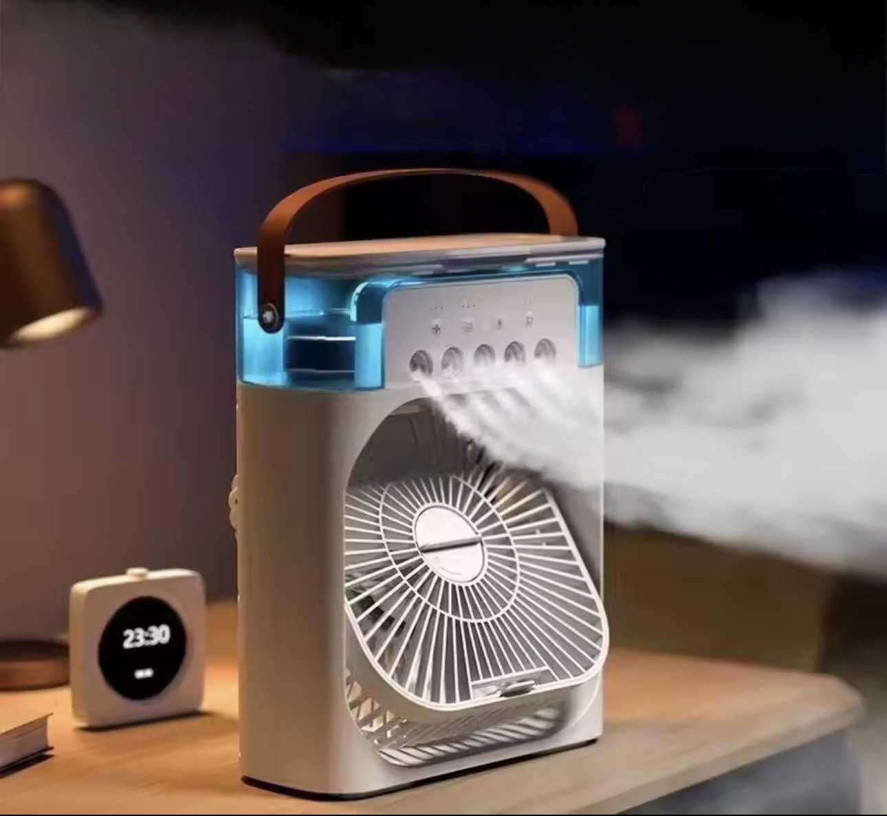 Fayline Living 3-in-1 Mini Air Cooler, Humidifier & LED Night Light