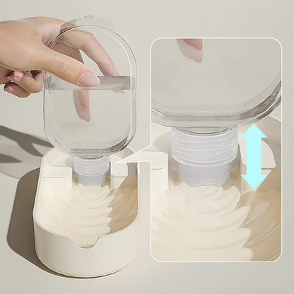 Portable 2-in-1 Dog Water Bottle & Feeder