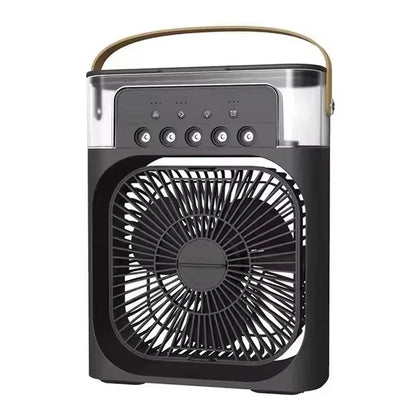 Mini Portable Fan Air Conditioners USB Electric Fan Air Cooler LED Night Light Water Mist 3 in 1 Office Home Humidifier