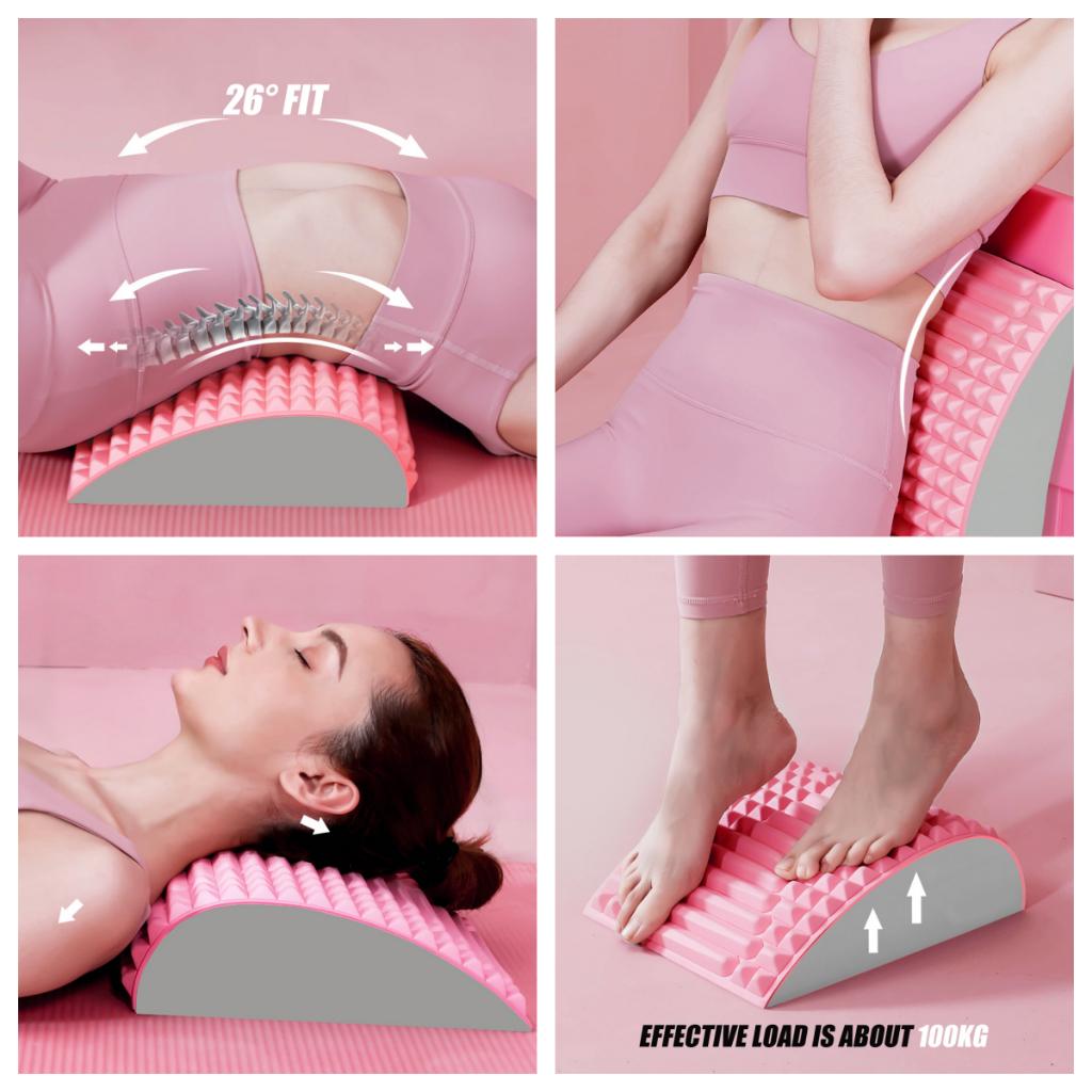 Back Stretcher Pillow Neck and Lumbar Support Massager