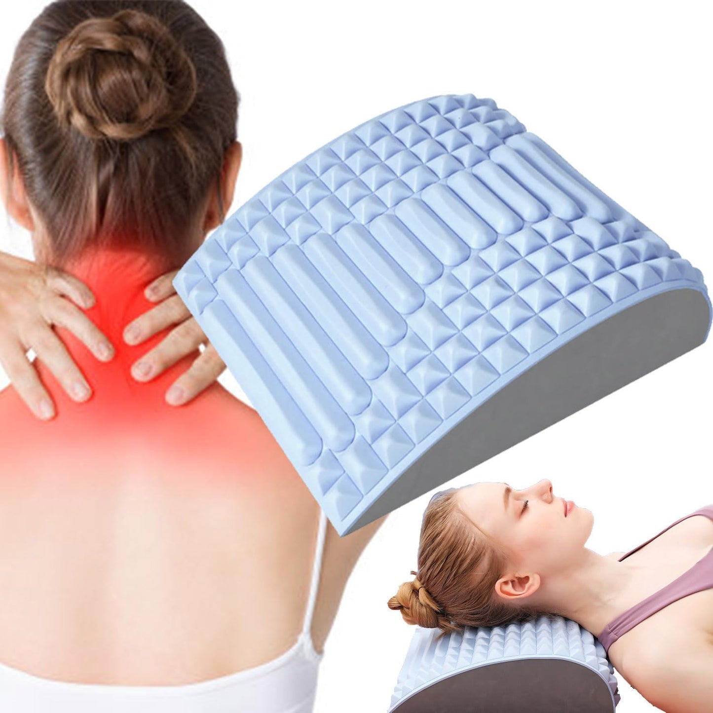 Back Stretcher Pillow Neck and Lumbar Support Massager