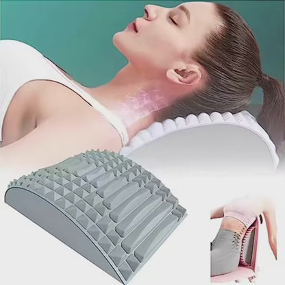 Back Stretcher Pillow Neck and Lumbar Support Massager